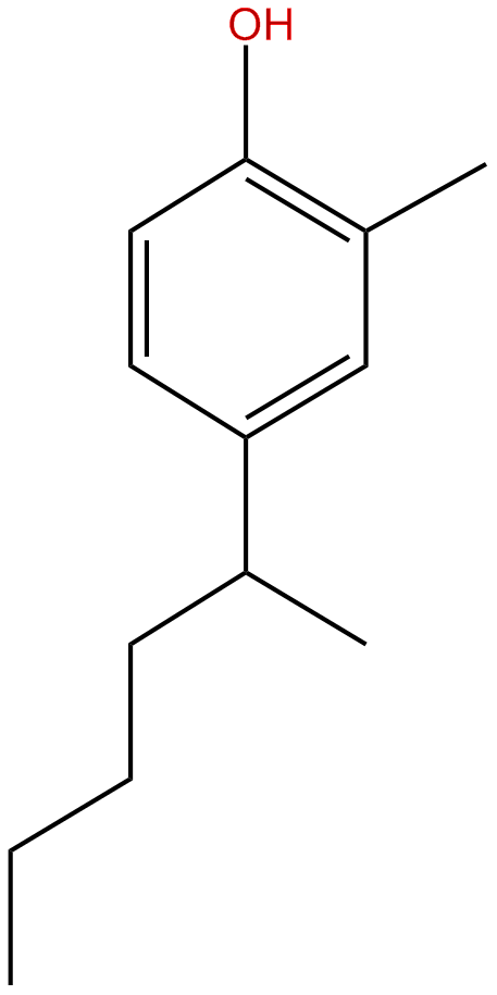 Image of 2-methyl-4-(1-methylpentyl)phenol