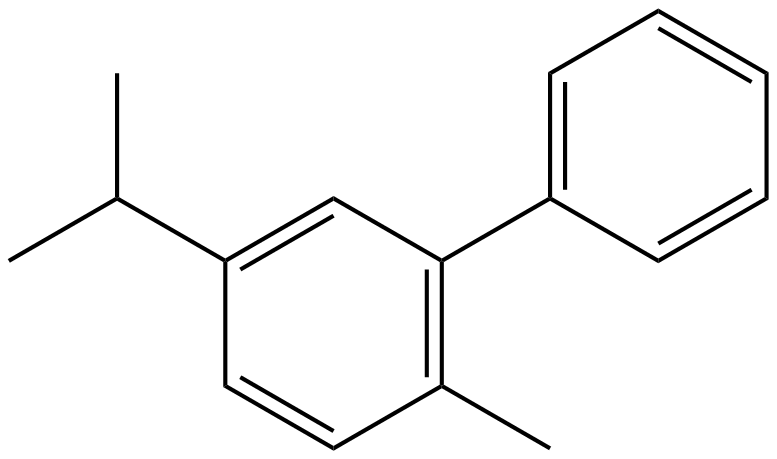 Image of 2-methyl-5-(1-methylethyl)-1,1'-biphenyl