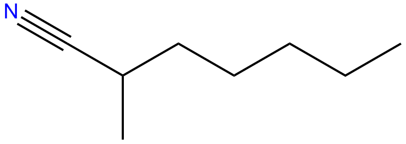 Image of 2-methylheptanenitrile