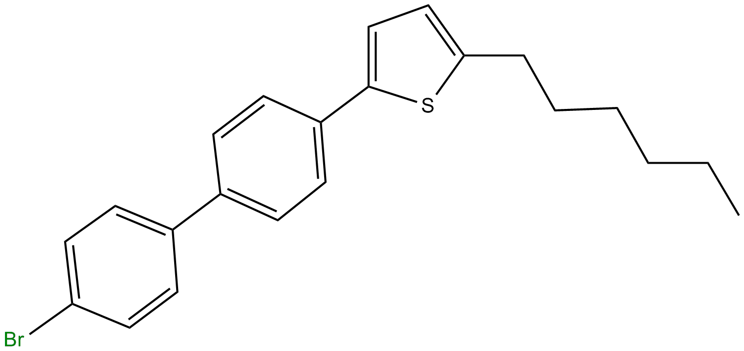 Image of 2-n-hexyl-5-(4'-bromobiphenyl-4-yl)thiophene