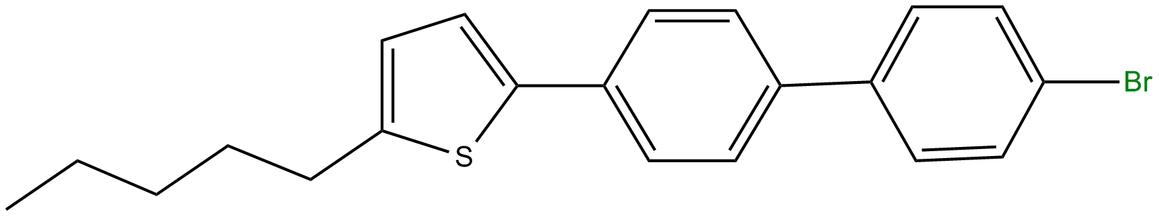 Image of 2-n-pentyl-5-(4'-bromobiphenyl-4-yl)thiophene