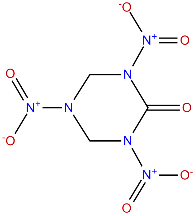 Image of 2-oxo-1,3,5-trinitro-1,3,5-triazacyclohexane