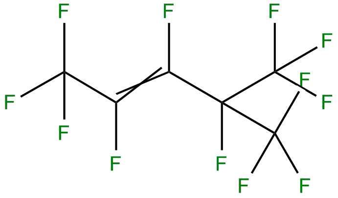 Image of 2-pentene, 1,1,1,2,3,4,5,5,5-nonafluoro-4-(trifluoromethyl)-