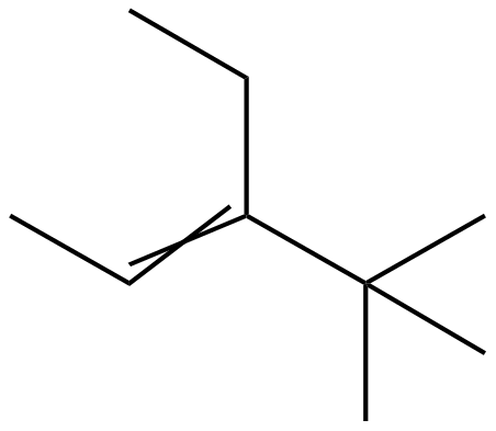 Image of 2-pentene, 3-ethyl-4,4-dimethyl-