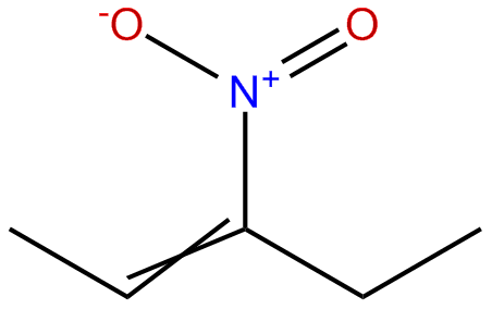 Image of 2-pentene, 3-nitro-