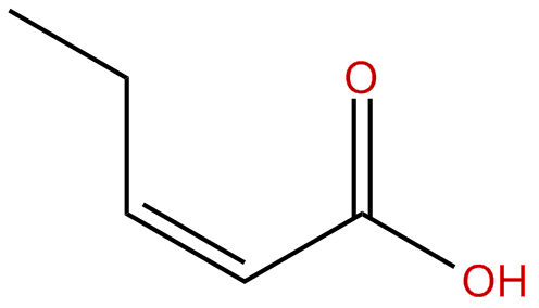 Image of 2-pentenoic acid, (Z)-