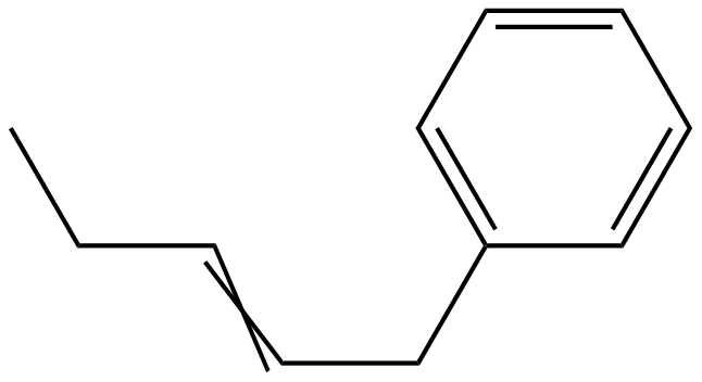 Image of 2-pentenylbenzene