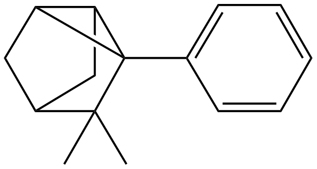 Image of 2-phenyl-3,3-dimethyltricyclo[2.2.1.0(2,6)]heptane