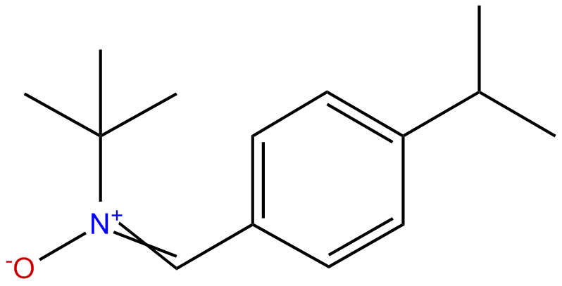 Image of 2-propanamine, 2-methyl-N-[[4-(1-methylethyl)phenyl]methylene]-, N-oxide