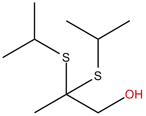 Image of 2-propanone, 1-hydroxy-, diisopropyl mercaptole (8Cl)