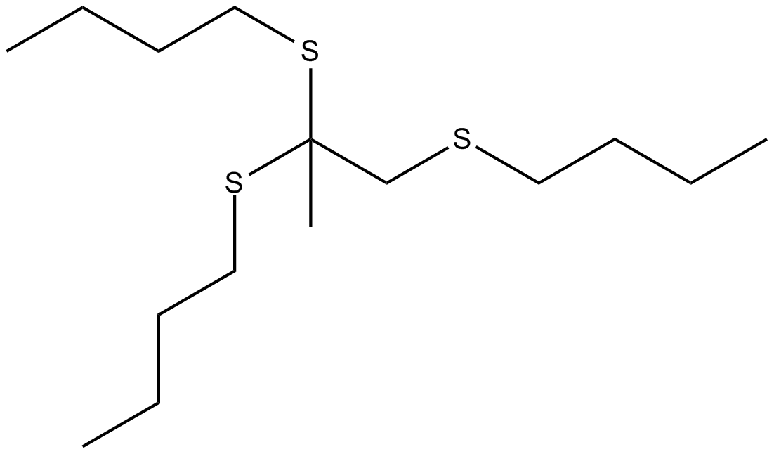Image of 2-propanone, 1-(butythio)-, dibutyl mercaptole (8Cl)