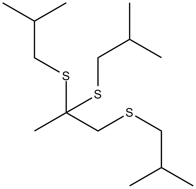 Image of 2-propanone, 1-(isobutylthio)-,diisobutyl mercaptole (8Cl)