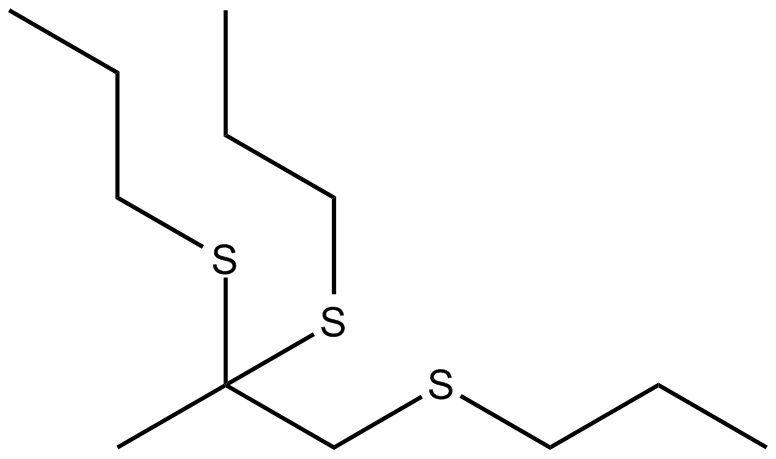 Image of 2-propanone, 1-(propythio-, dipropyl mercaptole (8Cl)