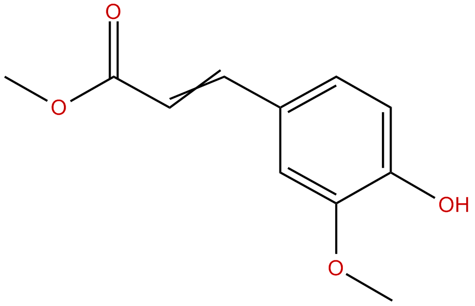 Image of 2-propenoic acid, 3-(4-hydroxy-3-methoxyphenyl)-, methyl ester