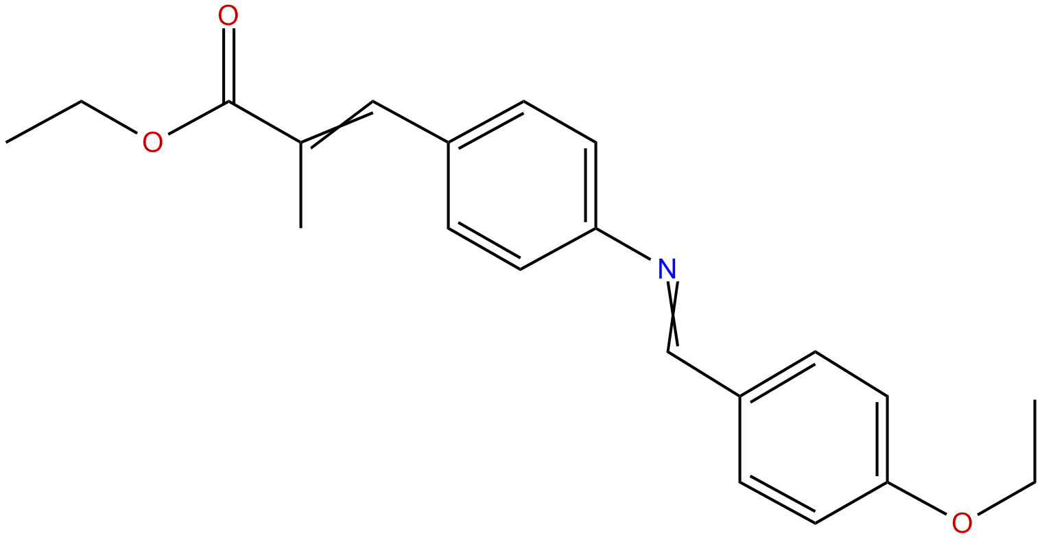 Image of 2-Propenoic acid, 3-(4-(((4-3ethoxyphenyl)methylene)amino)phenyl)-2-methyl-,ethyl ester