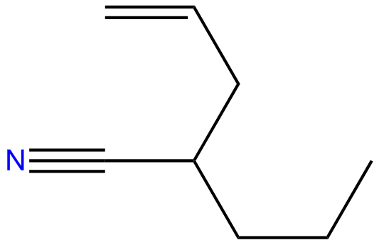 Image of 2-propyl-4-pentenenitrile