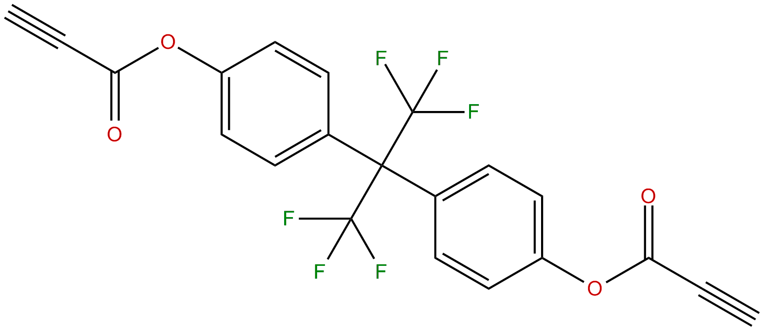 Image of 2-Propynoic acid, [2,2,2-trifluoro-1-(trifluoromethyl)ethylidene]di-4,1-phenylene ester