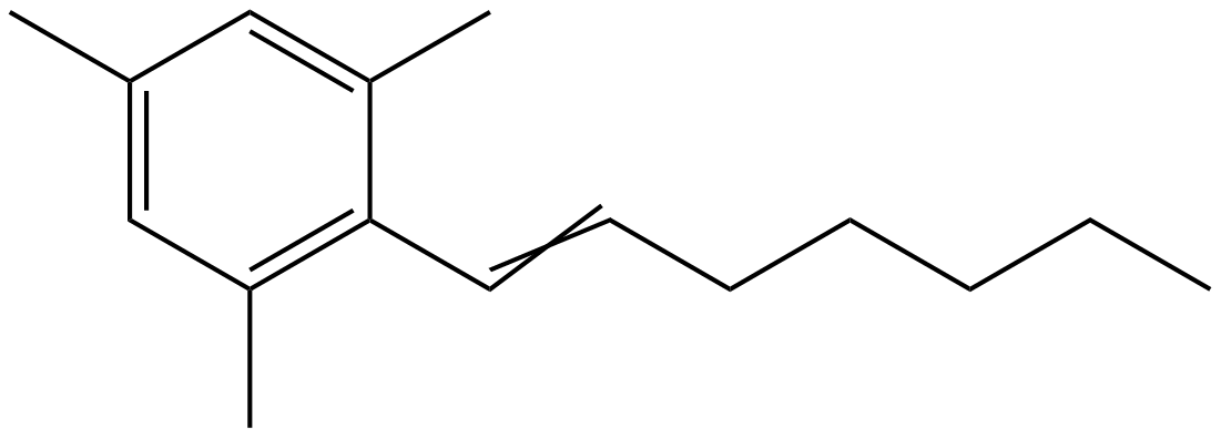Image of 2-(1-heptenyl)-1,3,5-trimethylbenzene