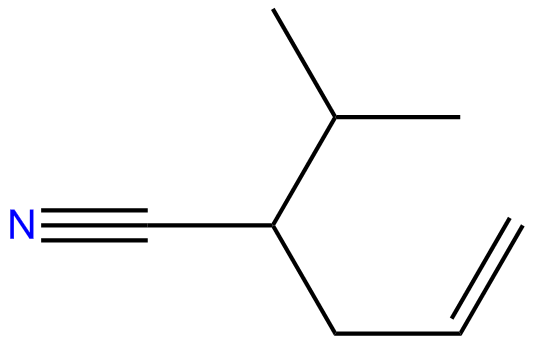 Image of 2-(1-methylethyl)-4-pentenenitrile