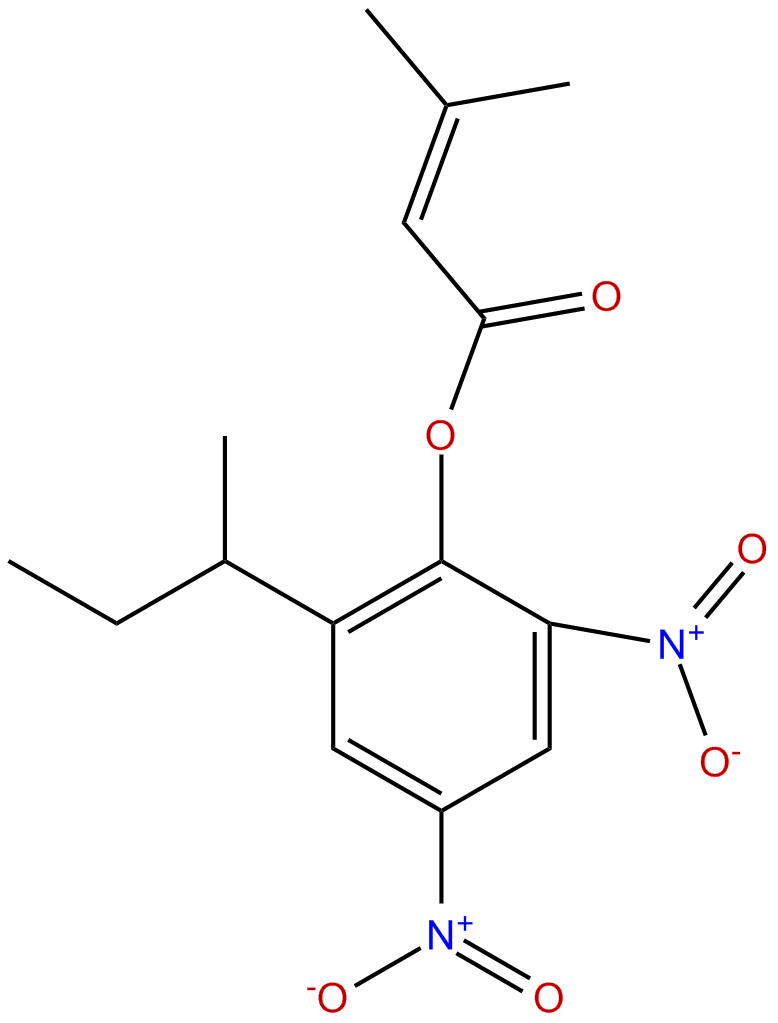 Image of 2-(1-methylpropyl)-4,6-dinitrophenyl 3-methyl-2-butenoate
