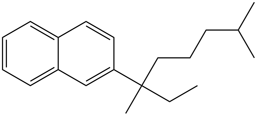 Image of 2-(1,5-dimethyl-1-ethylhexyl)naphthalene