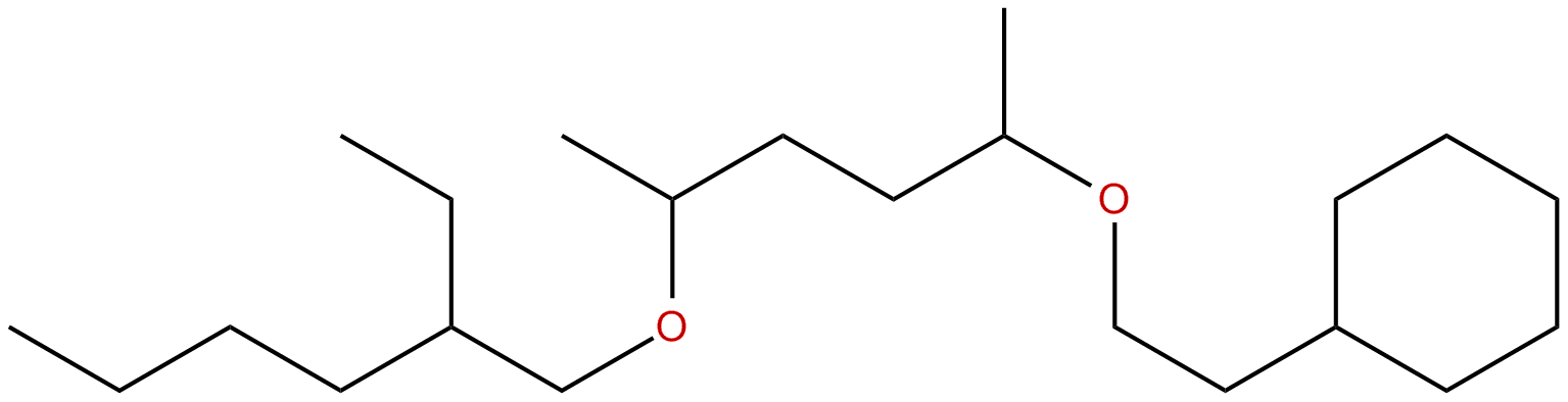 Image of 2-(2-cyclohexylethoxy)-5-(2-ethylhexyloxy)hexane