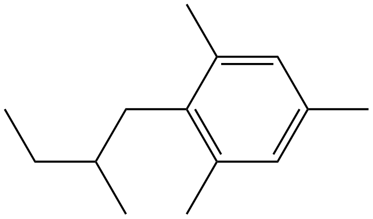 Image of 2-(2-methylbutyl)-1,3,5-trimethylbenzene