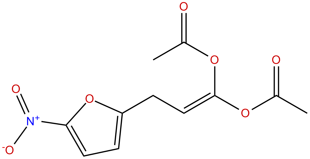 Image of 2-(3,3-Diacetoxy-2-propenyl)-5-nitrofuran