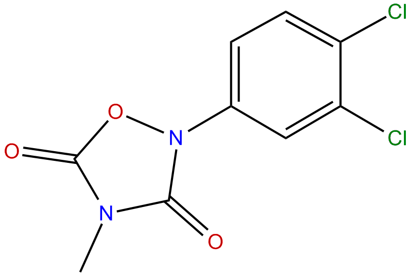 Image of 2-(3,4-dichlorophenyl)-4-methyl-1,2,4-oxadiazolidine-3,5-dione