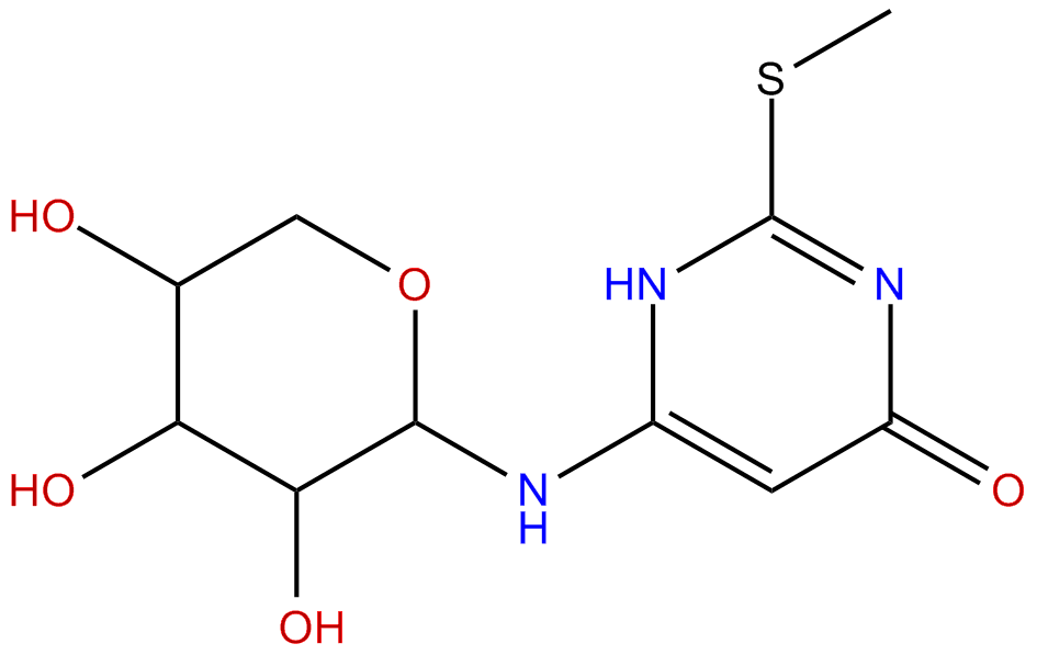 Image of 2-(methylthio)-6-(.beta.-D-xylopyranosylamino)-4(1H)-pyrimidinone