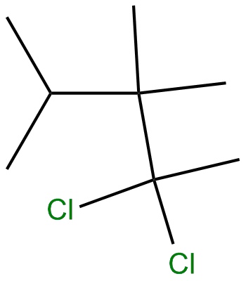 Image of 2,2-dichloro-3,3,4-trimethylpentane