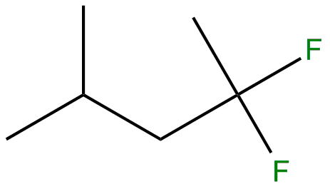 Image of 2,2-difluoro-4-methylpentane