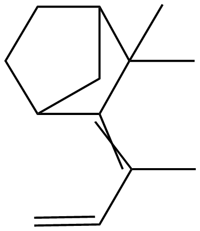Image of 2,2-dimethyl-3-buten-2-ylidenebicyclo[2.2.1]heptane