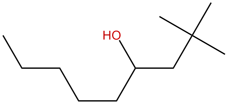 Image of 2,2-dimethyl-4-nonanol