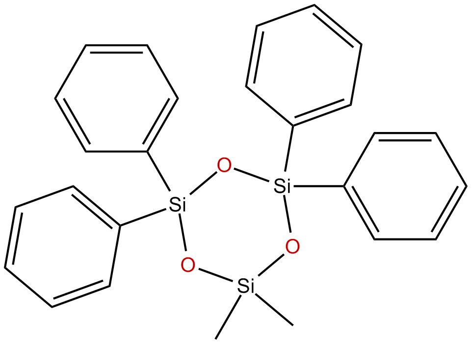 Image of 2,2-dimethyl-4,4,6,6-tetraphenylcyclotrisiloxane