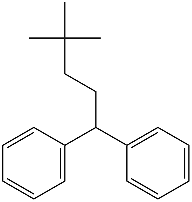 Image of 2,2-dimethyl-5,5-diphenylpentane