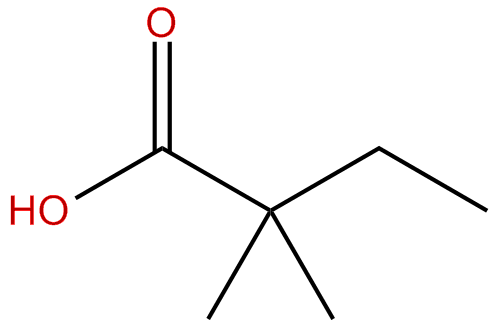 Image of 2,2-dimethylbutanoic acid