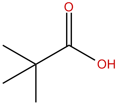 Image of 2,2-dimethylpropanoic acid