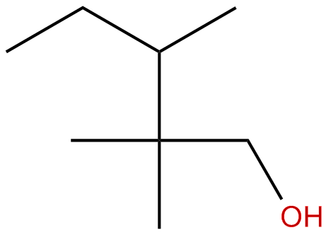 Image of 2,2,3-trimethyl-1-pentanol