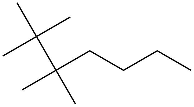Image of 2,2,3,3-tetramethylheptane