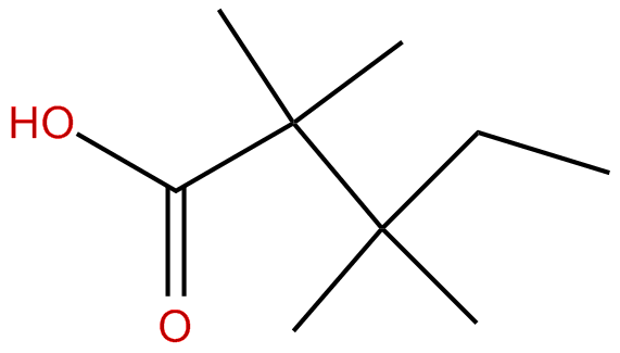 Image of 2,2,3,3-tetramethylpentanoic acid