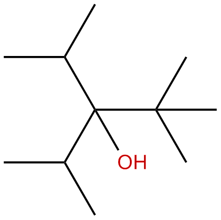 Image of 2,2,4-trimethyl-3-(1-methylethyl)-3-pentanol
