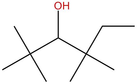 Image of 2,2,4,4-tetramethyl-3-hexanol