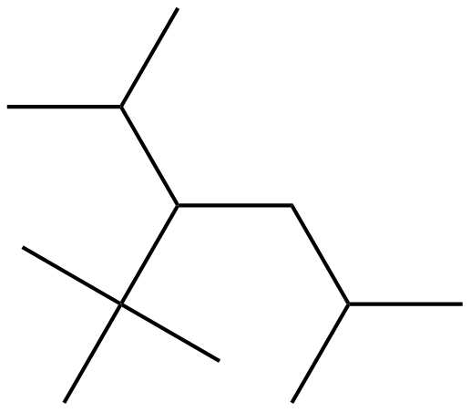Image of 2,2,5-trimethyl-3-(1-methylethyl)hexane