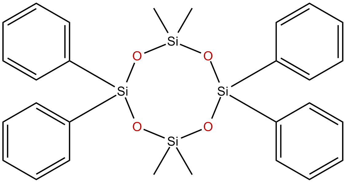 Image of 2,2,6,6-tetramethyl-4,4,8,8-tetraphenylcyclotetrasiloxane