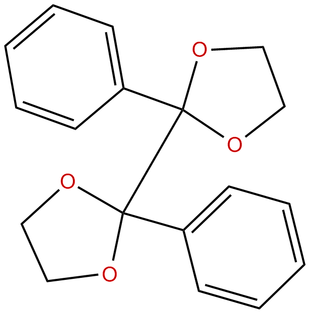 Image of 2,2'-bi-1,3-dioxolane, 2,2'-diphenyl-
