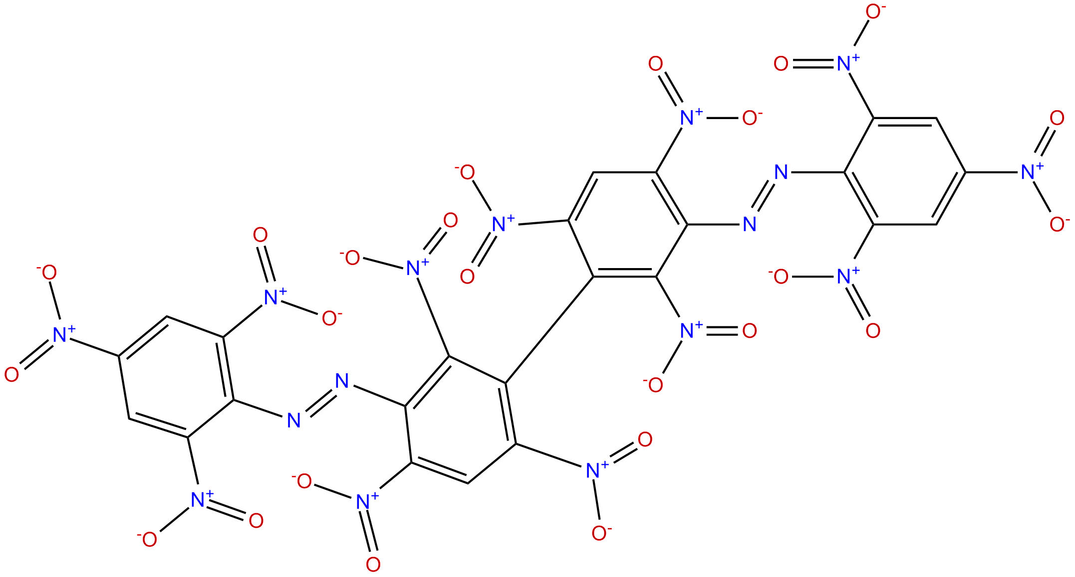 Image of 2,2',2'',2''',4,4',4'',4''',6,6',6'',6'''-Dodecanitro-3,3'-bis(phenylazo)biphenyl