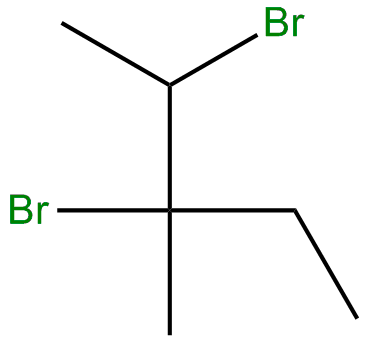 Image of 2,3-dibromo-3-methylpentane