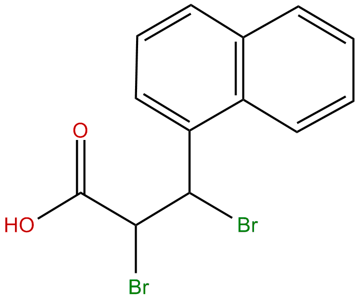 Image of 2,3-dibromo-3-(1-naphthyl)propanoic acid