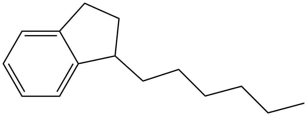Image of 2,3-dihydro-1-hexyl-1H-indene